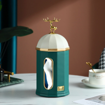 Creative Nordic tissue box ornaments modern simple living room home drawing paper table coffee table storage box