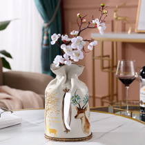 European creative multifunctional vase tissue box home living room coffee table table drawing paper towel storage dried flower arrangement