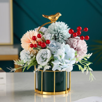 Nordic small vase fresh study creative home ceramic small dried flower decoration simple living room home flower arrangement decoration