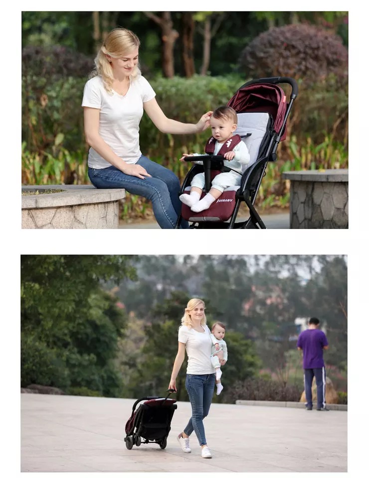 Xe đẩy Forbaby xe đẩy gấp nhẹ có thể ngồi ngả xe đẩy em bé - Xe đẩy / Đi bộ xe tập đi gỗ