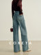 Cokeya/Fashionable Stress-Relief Pants~ Tencel High-Waisted Slimming Loose Drape Straight-Leg Wide-Leg Jeans for Women in Spring