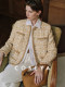 Cokeya/Jules Tournier Golden Years~ Floral Linen Tweed Chanel-Style Jacket for Women Early Spring