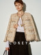 Cokeya/Jules Tournier Golden Years~ Floral Linen Tweed Chanel-Style Jacket for Women Early Spring