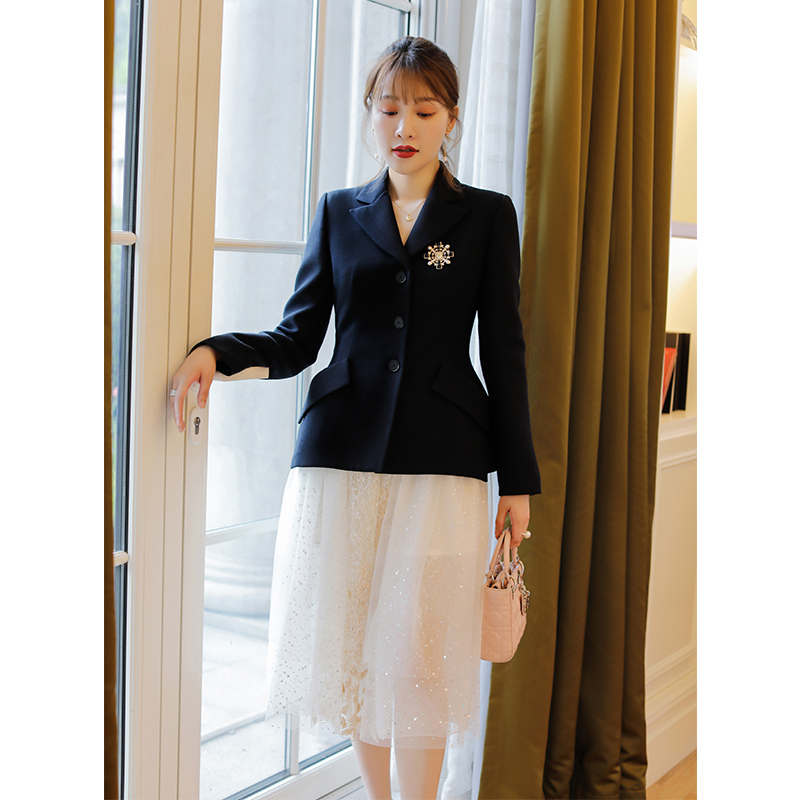 En light extravaganza Custom New Look with contemporary aesthetic to the pinnacle Classic Tribute Silk Fur Small Suit Woman