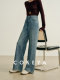 Cokeya/Fashionable Stress-Relief Pants~ Tencel High-Waisted Slimming Loose Drape Straight-Leg Wide-Leg Jeans for Women in Spring