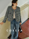 Cokeya/Limited Edition! Ubertino~Cha Royal Tweed Long Sleeve Round Neck Chanel-Style Jacket for Women Early Spring
