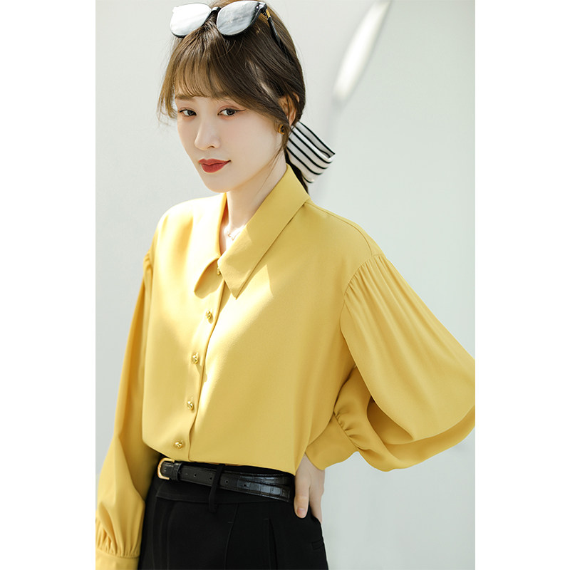 En light luxury customization less is more series Nissan texture designer dropped shoulder banana sleeve shirt