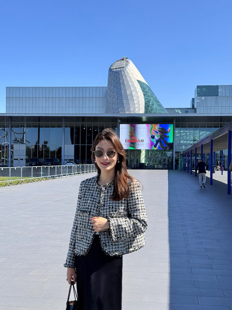 Cokeya/Limited Edition! Ubertino~Cha Royal Tweed Long Sleeve Round Neck Chanel-Style Jacket for Women Early Spring