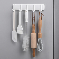  Japanese style KM magnet hook Removable kitchen refrigerator side pylons Bathroom punch-free strong magnetic five-in-a-row sticky hook