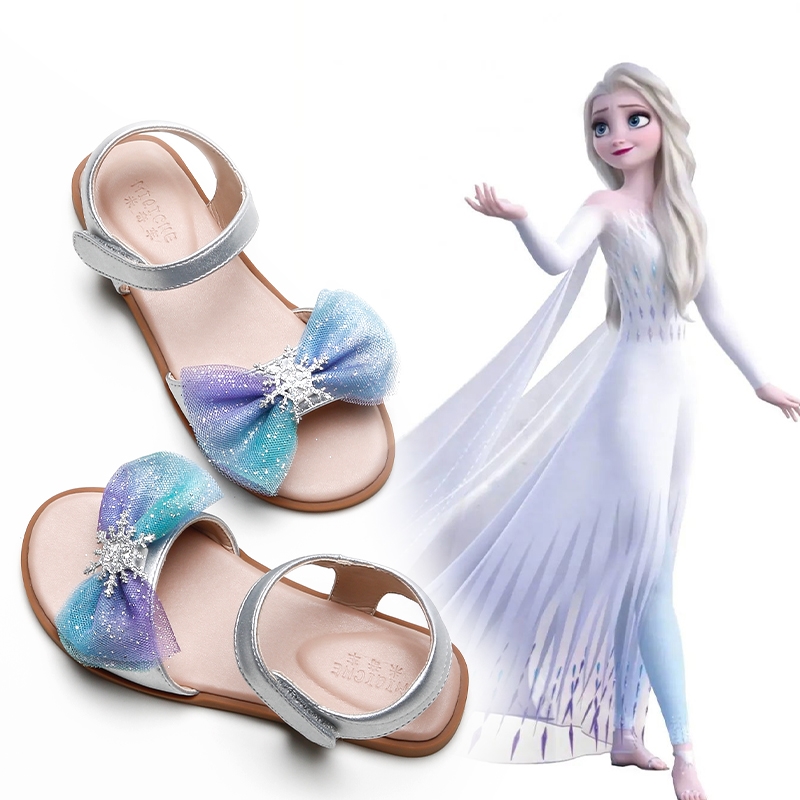 South Korea Girls Love Esha Princess Shoes 2021 Summer New Fashion Sandals Little Girl Big Kids Softbottom Baby Shoes