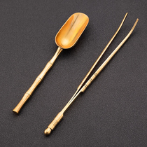 Tea clip tea set teaspoon teaspoon tea cup clip tea tweezers tea leaf clip Kung Fu tea clip three-piece set