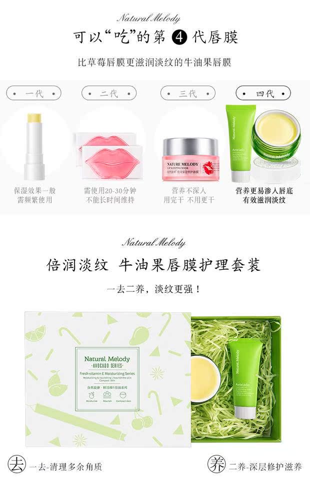 Mặt nạ môi tự nhiên Melody Desalination Lip Moisturising Exfoliating Lip Exfoliating Care Moisturising Anti-Dry Lip Balm mặt nạ ủ môi