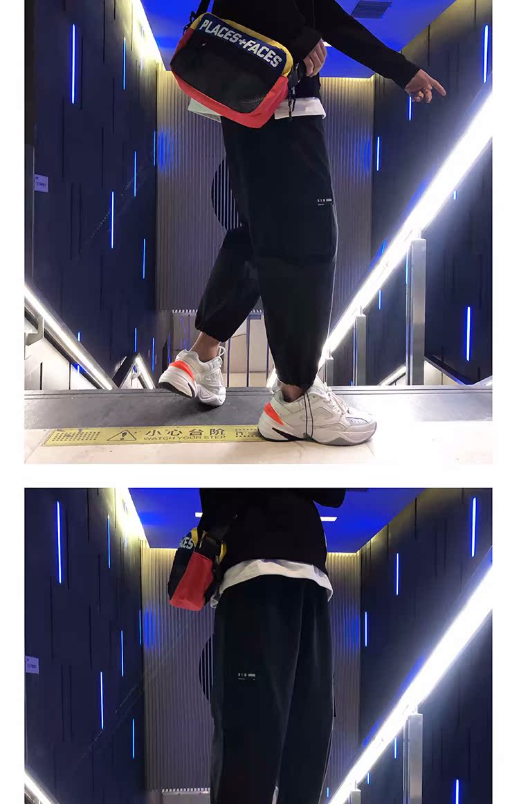 Mỹ hiphop rạng rỡ quần yếm nam thương hiệu dầm chân lỏng lẻo nhiều túi quần quần đường phố quần dài quần vải nam