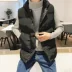 Mùa thu đông không tay áo vest cotton nam phiên bản Hàn Quốc của xu hướng áo vest ấm áp giản dị vest vest lỏng áo khoác thể thao áo vest dạ nam Áo vest cotton