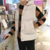 Mùa thu đông không tay áo vest cotton nam phiên bản Hàn Quốc của xu hướng áo vest ấm áp giản dị vest vest lỏng áo khoác thể thao áo vest dạ nam Áo vest cotton