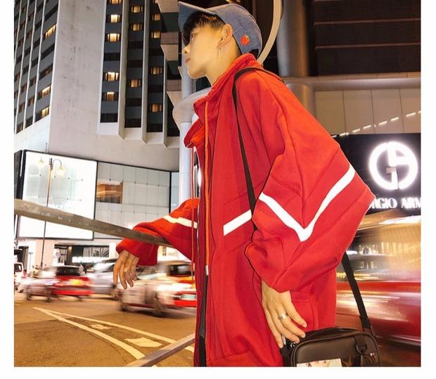 Mùa xuân và mùa thu mới Hồng Kông phong cách áo khoác nam sang trọng xu hướng lỏng lẻo học sinh đẹp trai đồng phục áo khoác bóng chày tay áo áo khoác bomber