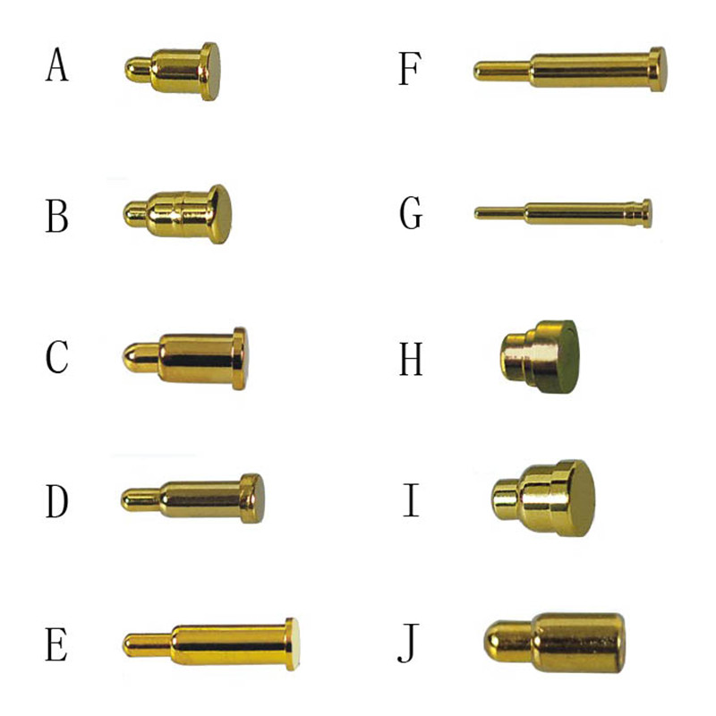 pogopin ultra-small spring pin patch probe contact point gold-plated signal thimble battery contact pin current pin 2mm