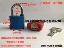 30mm plastic steel lock Power meter box lock Metering lock National Netcom unlock Universal key lock Through and open power lock