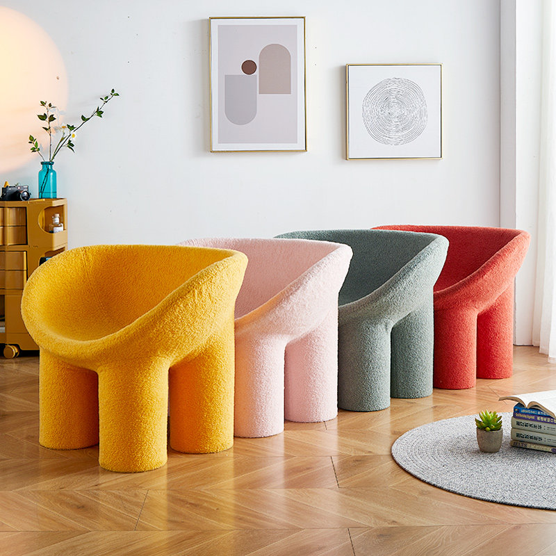 Elephant chair sofa art Nordic single three creative designer children's stool net red balcony leisure chair
