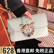 PINKO Swallow Bag 2020 New High Leather Women Bag Gem Chain Bag Shoulder shoulder bag