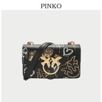 pinko swallow bag 2020 new high graffiti rivet leather chain shoulder crossbody women bag
