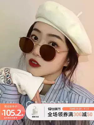 Liu Renna with polarized sunglasses female summer 2021 New Korean version of the round ins sunglasses sun UV tide