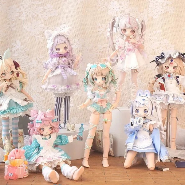 New Genuine Wanmeng Sugarygirls Bjd Blind Box Movable Doll Onemore 8-Point Mjd Doll Figure