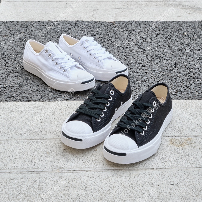 Converse Jack Purcell Authentic Converse Japanese-Style Low-Top Canvas Shoes Black/White
