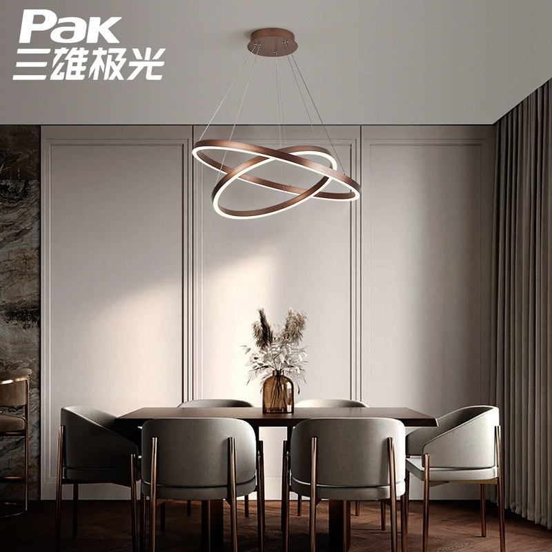 Three majestic extremely light elegant living room light round suction light lamps lamps modern minimalist atmosphere home chandelie bedroom lamp