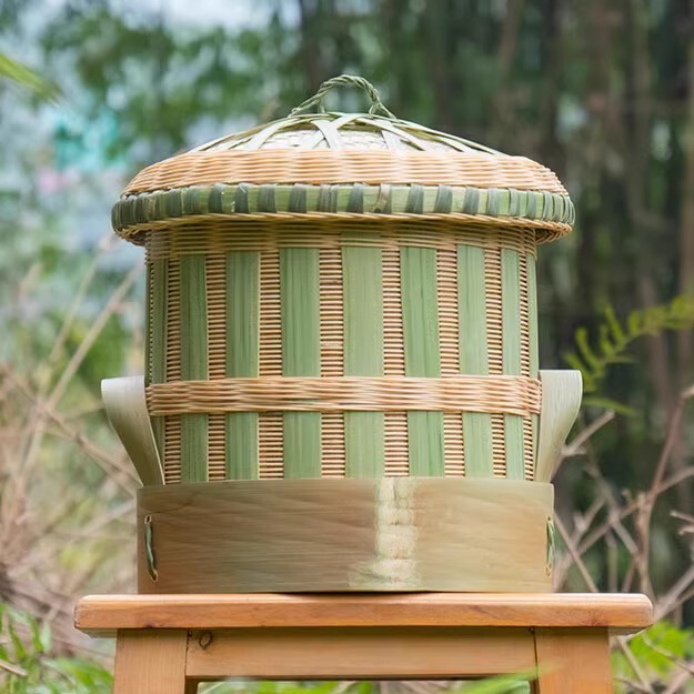 Sichuan Traditional Bamboo Bucket, Old-Fashioned Hand-Woven Household Commercial Kitchen Steamed Rice Bamboo Woven Bamboo Products Sichuan Traditional Bamboo Bucket, Old-Fashioned Hand-Woven Household Commercial Kitchen Steamed Rice Bamboo Woven Bamboo Products