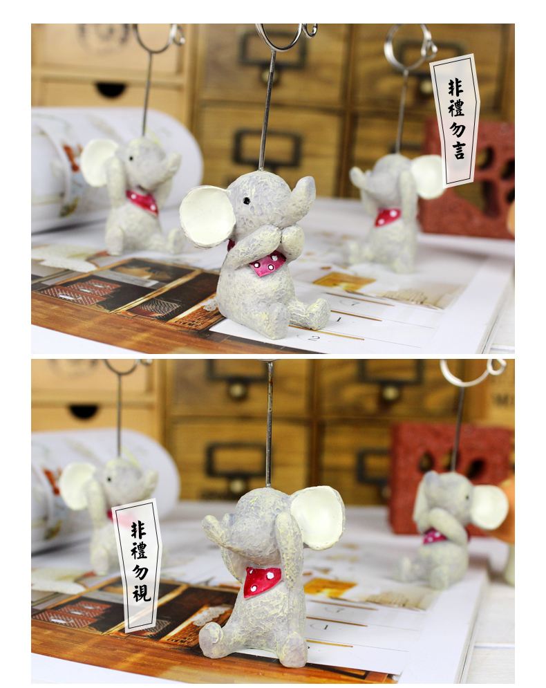 Dễ thương ba không nhỏ động vật thư mục trang trí danh thiếp chủ thẻ ghi chú thư mục ảnh clip mèo con cún nhỏ nhím con thỏ shop bán đồ dcor bàn học