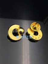 Chinese sushi emblem high ball body 24k gold badge badge brooch badge custom made full 99