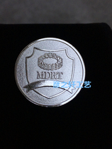 MDRT one million Roundtable Global Life Insurance Elite Division Emblem Pure Silver Badge Top Honours Chest Chapter 12 gr Foot Silver
