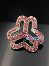 Womens Federation emblem brooch with diamond 38 womens badge Exquisite pink lady corsage badge custom-made free mail