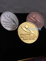 Chinese peoples Insurance Division emblem Gold Medal Quality Head Badge Picc Chest Badge Custom Set