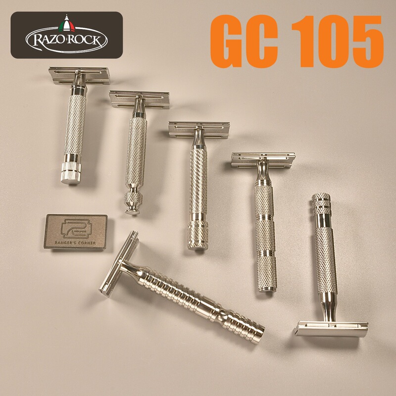 Razorock Game Changer105 Revolutionary 316L Stainless Steel De Double-Sided Safety Razor