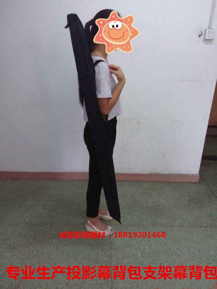 Electric simple bracket Hand pull wall hanging hook screen Projector screen Backpack storage bag bag bracket can be customized