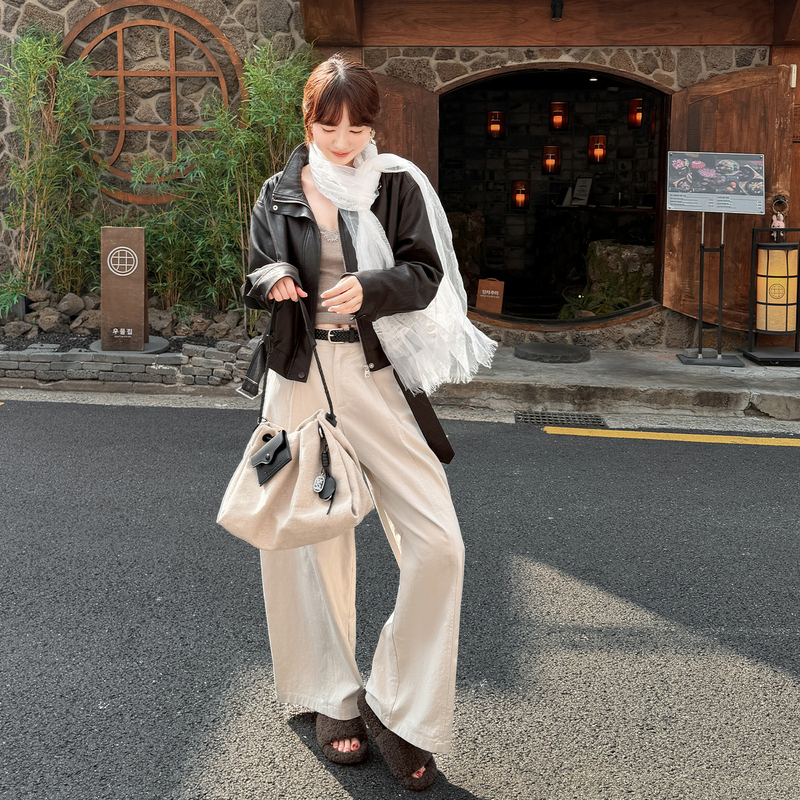 【Relaxed Autumn】Faherjia Loose Korean-Style Wide-Leg Pants for Women Versatile Autumn Wear 2026 New Casual Pants 【Relaxed Autumn】Faherjia Loose Korean-Style Wide-Leg Pants for Women Versatile Autumn Wear 2026 New Casual Pants