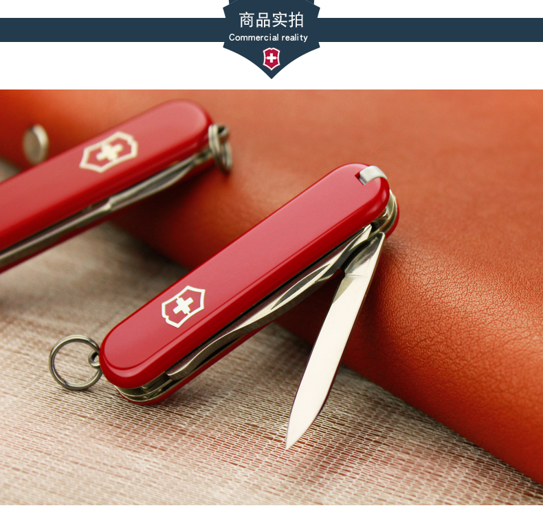 Victorinox Swiss Army Knife 58 MÉT Gốc Chính Hãng Hạnh Phúc Đỏ 0.6363 Đa chức năng Gấp Công Cụ Thụy Sĩ Dao