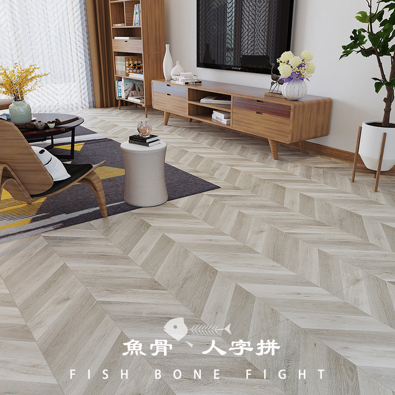 12mm composite reinforced floor fish bone print herringbone parlor bedroom home floor