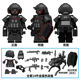 Delta Force Corrosion Gold Rose Veyron Dragon Special Forces Swat Miniature Figure Assembling Puzzle Building Block Toy
