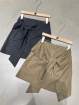 Valley Slave GUNU Butterfly Knot Irregular Short Skirt Woman 2022 New Fashion 100 Hitch Slim High Purse Hip Skirt