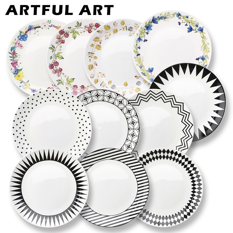 Creative ceramic plate European-style dish breakfast dish dish household ceramic tableware steak cartoon plate