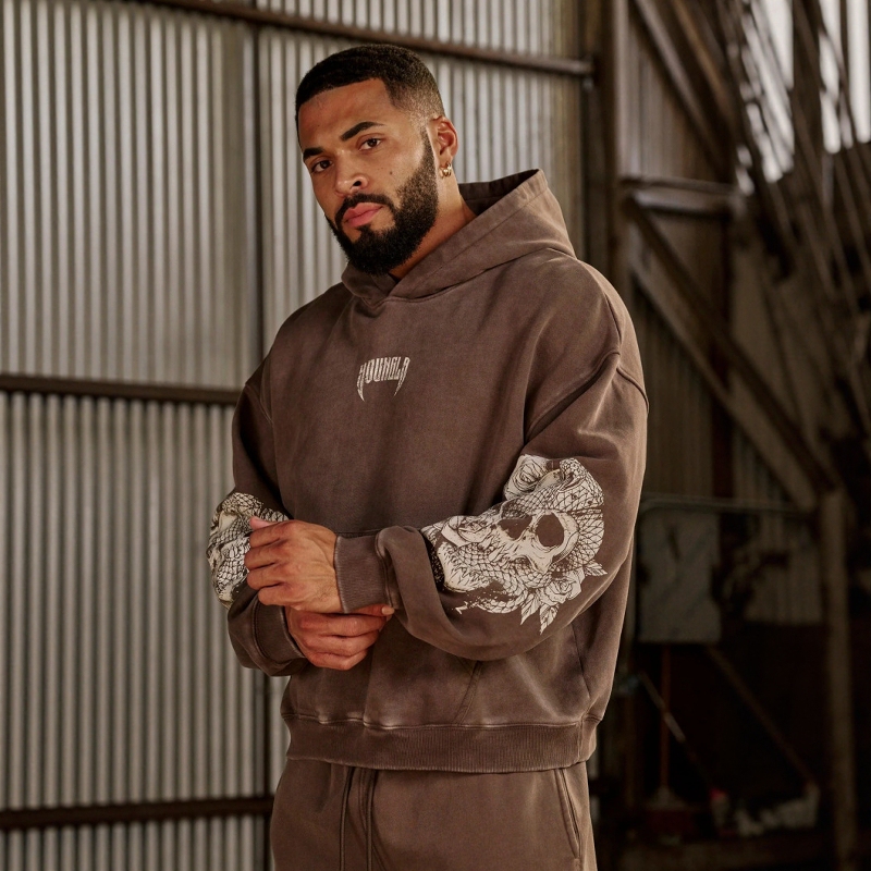 Youngla New Men's Hoodie Loose Sweatshirt Women's Pullover Gym Running Training Sports Top