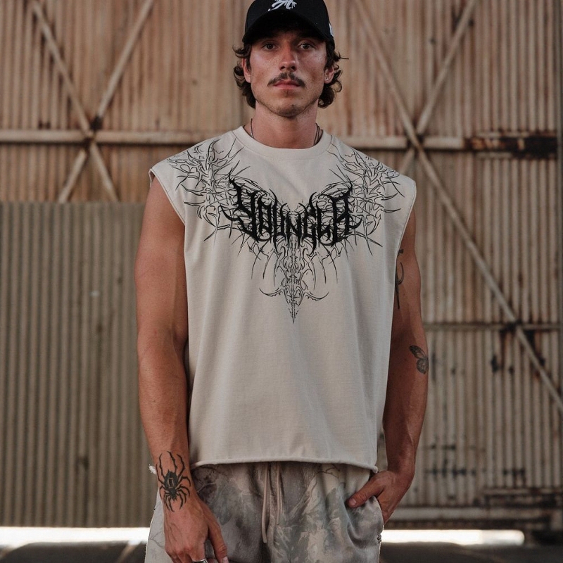 Youngla American Style Summer New Men's Vest Jogger Gym Sports Fitness Sleeveless T-Shirt Top Youngla American Style Summer New Men's Vest Jogger Gym Sports Fitness Sleeveless T-Shirt Top