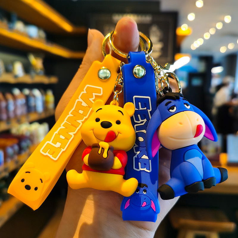 Cartoon Keychain Couple Backpack Pendant Creative Car Accessory Key Chain Doll Pendant 666