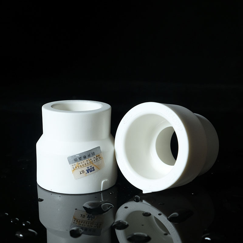 Pplr water pipe white size head 32x25 heterodiameter direct hot melt pipe fitting pipe sleeve straight through conversion joint