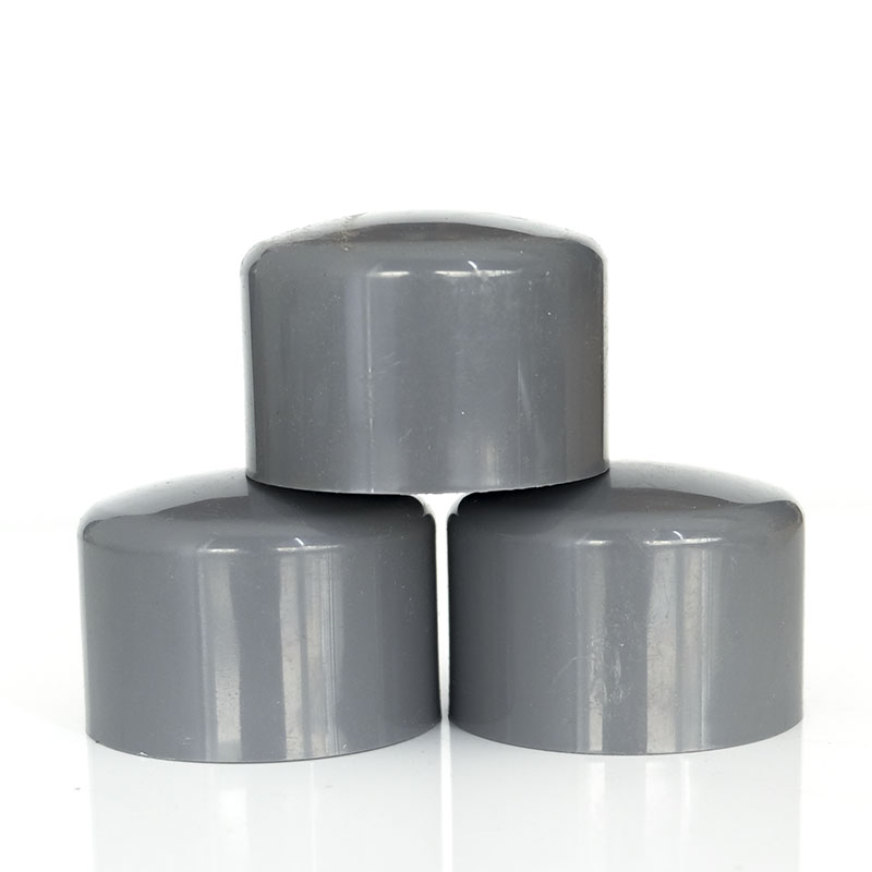 Bench plastic UPVC pipe cap plastic PVC to water pipe fitting pipe cap blocked flow plug seal cap 63 75 90110