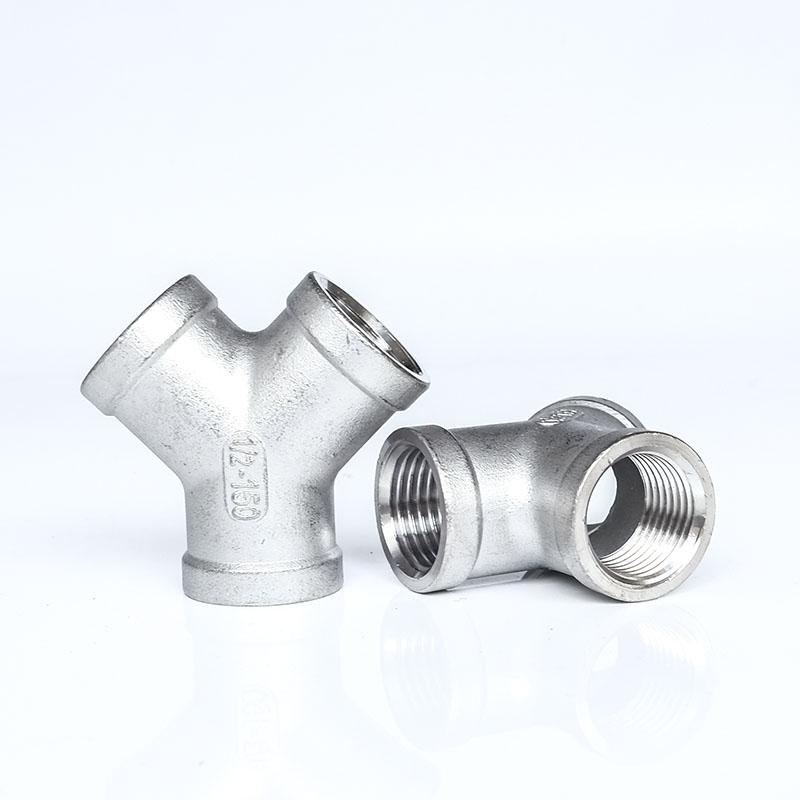 304 stainless steel Y-type tee, inner wire oblique tee, inner thread Y-type tee, 3 points, 4 points, 6 points, 1 inch