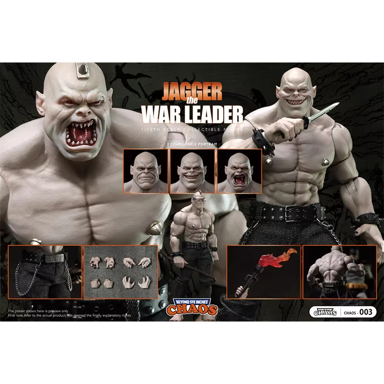 In Stock Chaos Studio Chaos-003 1/12 Holy War Leader Gagel Figure